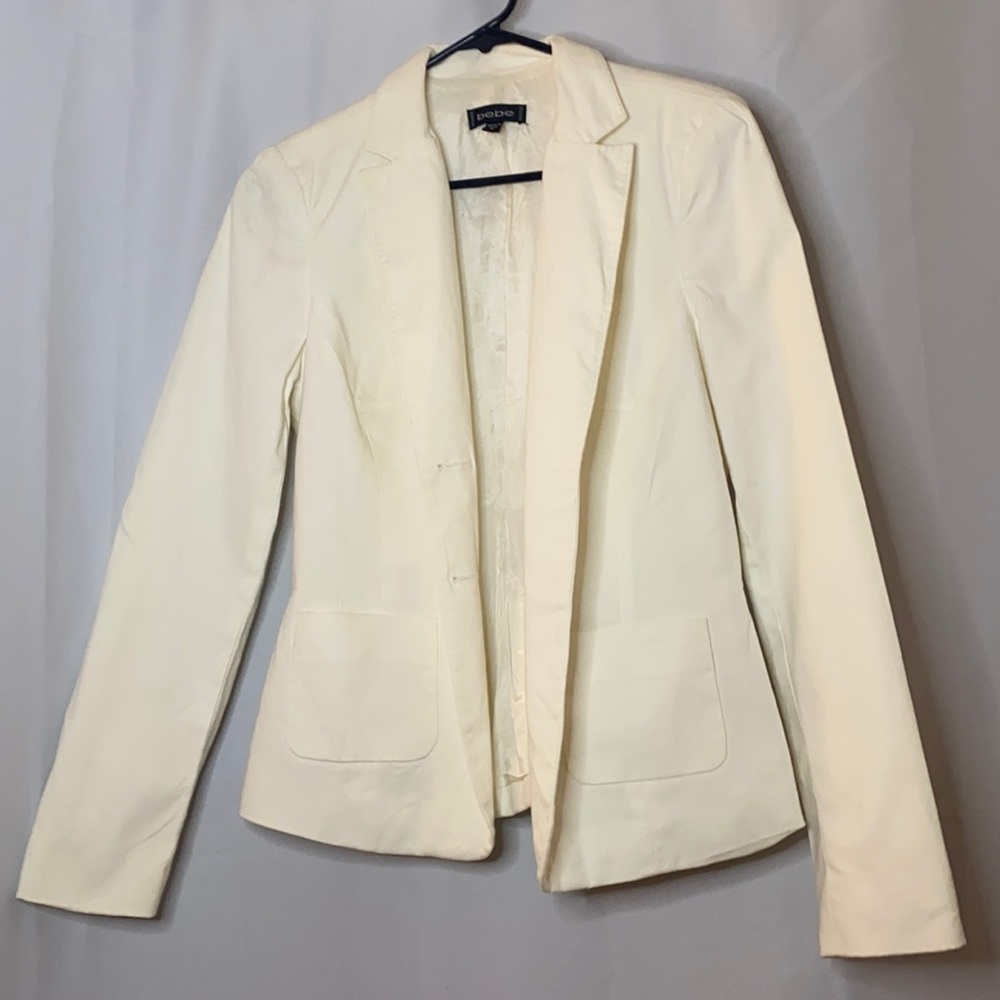 Bebe off white/creme blazer
